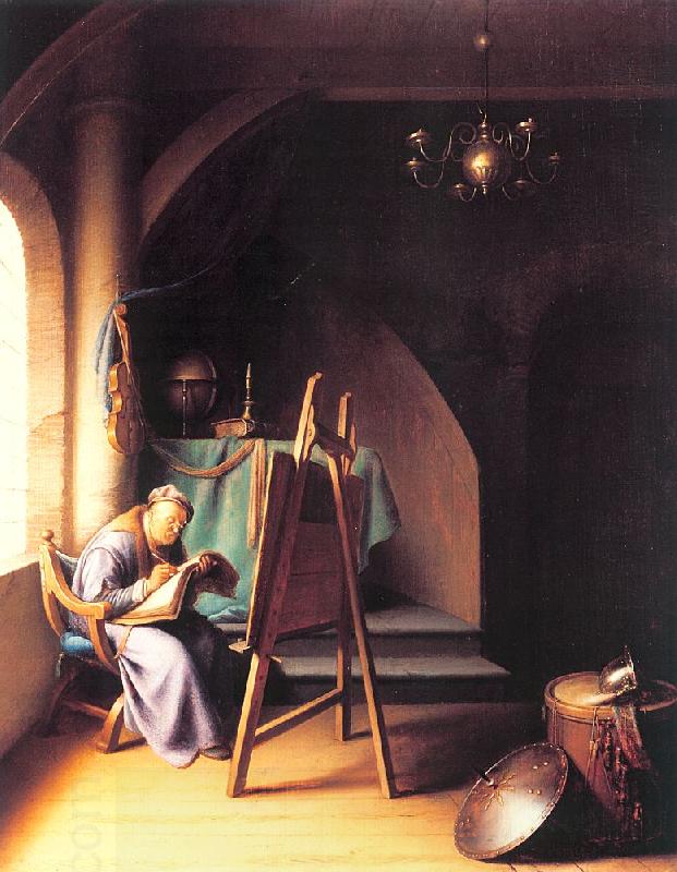 DOU, Gerrit Man Writing by an Easel China oil painting art